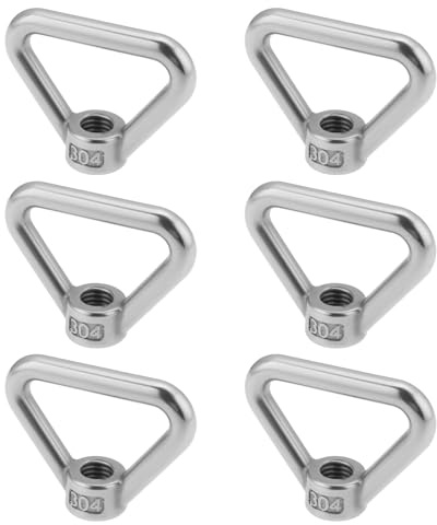 Create idea 6Pcs M10 Hebeöse Mutter 304 Edelstahl Dreieck Ring Form Mutter Gewinde Muttern