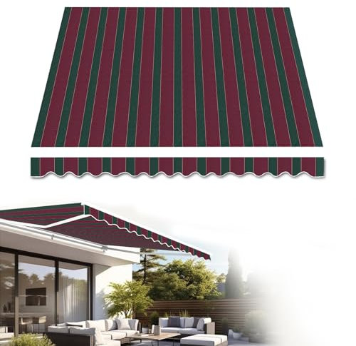 Tenda da sole telescopica in tessuto – durevole 280 g di poliestere di ricambio per protezione solare in ponti, ristoranti e negozi