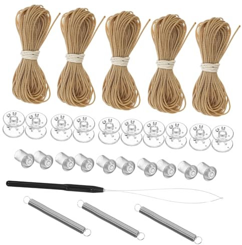 ABOOFAN Honeycomb Curtain Repair Kit of Pleated Shade Cord Hold down Pulleys for Rv Window Shade Accessories Easy to Use for Tool