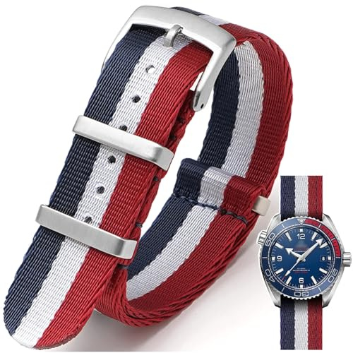 Nizonlaie Uhrenarmbänder Nylon Klassische NATO Stil Uhrenarmband 18mm 20mm 22mm 24mm Premium Sport Ballistic Nylon Militär Uhren Armband Ersatz Uhrenband für Herren Damen