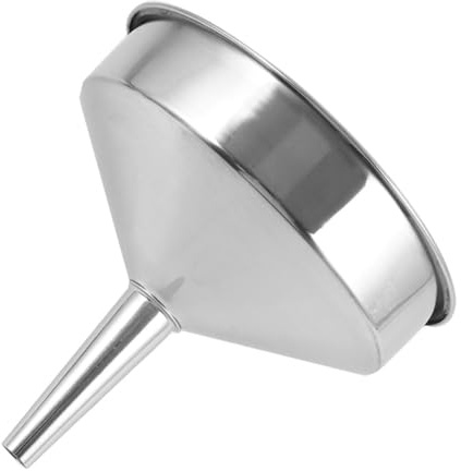 UTHCLO Embudo Industrial De Acero Inoxidable Grande y Reutilizable Para Líquidos y Combustible, Diseño Resistente y Fácil Limpieza Para Uso En Mantenimiento Automotriz