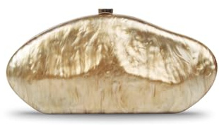 blinkgooblink Damen Clutch gold, Elegante geldbörse damen & Braut Handtasche aus Hochwertigem Acryl mit Kette, Perfekt für Hochzeit, Party, Abschlussball, Abendmode