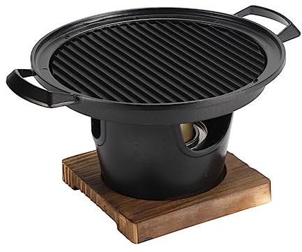 Qusedwey 1 Pièce de Barbecue à Charbon de Bois en Acier Inoxydable Coréen Adapté pour, la Cuisine, Le Jardin Extérieur