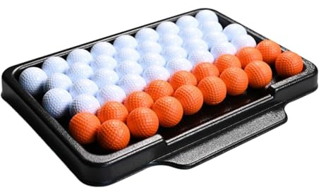 Golf Ball Rest - With Storage Holder for Up to 50 Balls | Practice Area Ball Rest | For Tee Court Garden Outdoor Indoor Sports Golf Training Accessories