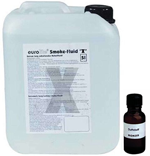 5 Liter Eurolite X/Extrem A2 Nebelfluid + 30 ml Duftstoff Kokos - Smoke-Fluid, Nebel-Fluid-Flüssigkeit für Nebelmaschine