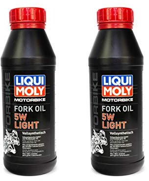 LIQUI MOLY Motorbike Gabelöl 5W light 2 Stück á 500 ml