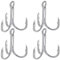 Uni Cat Unisex – Erwachsene Vencata CPX-5-4 Drillingshaken zum Wallerangeln, Angelhaken zum Angeln auf Waller, Drillinge zum Welsangeln, Haken, Größe, Silber, 4/0