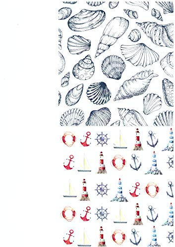 Faltpapier Maritim, 32 Blatt, 15x15 cm, 337035