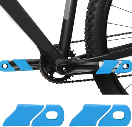Yosoo Health Gear 4 Teiliger Kurbelschutz Für Mountainbikes (MTB) Staub Und Schmutzschutz Fahrradkurbeln, Robuste Fahrrad Ärmel Outdoor Einsätze, Wasserdichter Staubschutz In Blau