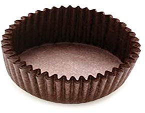 MAQA 1000 pz pirottini muffin carta da forno rotondo, pirottini cupcake tulipano per dolci e cioccolatini marrone D 4.5 x H 2.25 cm