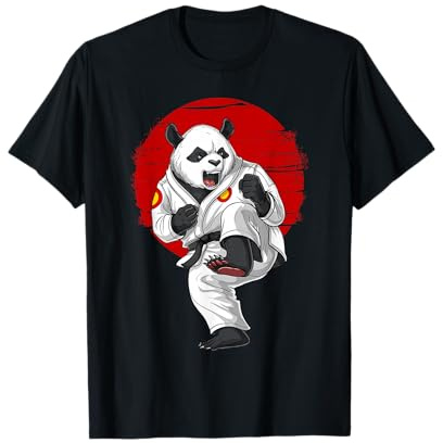 Ours Panda Karaté Kickboxing Muay Thai Kung Fu Arts Martiaux T-Shirt