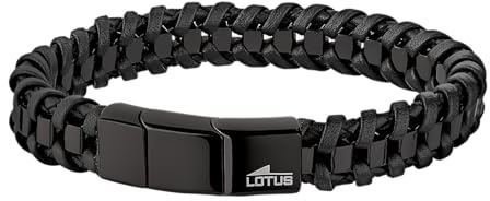 LOTUS Bracelet Urban Man pour homme, moderne, noir, taille unique, Taille unique, Métal, Pas de gemme