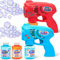 2 Pistolas de Burbujas para Niños con 2 x 148ml Solución de Recarga de Burbujas, Juguete de Verano, Actividad al Aire Libre, Pascua, Regalo de cumpleaños, Regalos de Fiesta