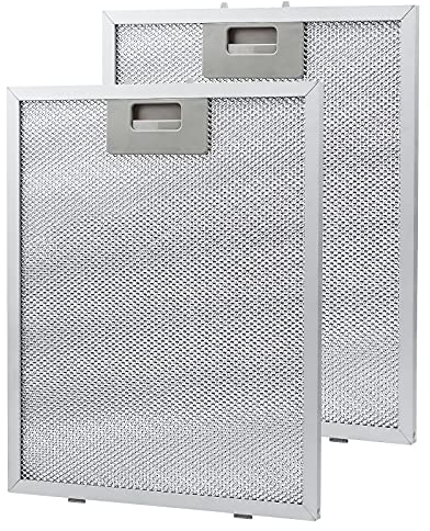 Antoble Aluminium-Fettfilter Austauschfilter Dunstabzugshauben für Küchenabzugshauben 320 x 260mm(2 Stück)