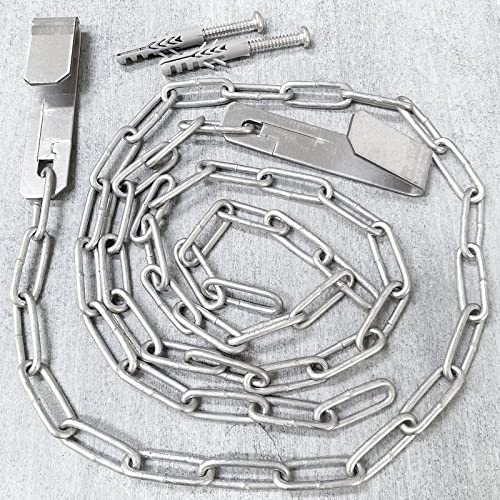 ECI® Gitterrost-Sicherung Einbruch-Schutz Zusatz-Sicherung für Licht-Schacht Keller-Schacht 2 Paar