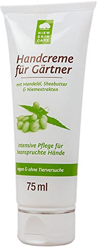 Handcreme für Gärtner, 75 ml,Wohltuende Pflege für beanspruchte und trockene Hände