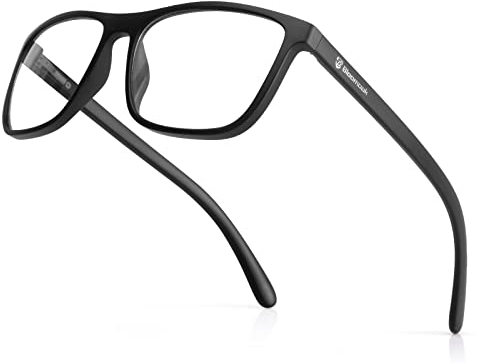 Bloomoak - Occhiali da gioco blu con blocco della luce, anti riflesso, materiale anti-fatica, TR90, adatto per schermi, giochi, TV, telefoni cellulari (occhiali da sonno), Occhiali da Sonno