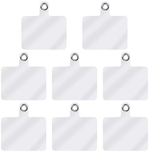 cobee Lot de 8 pièces de rechange pour cordon de téléphone portable avec anneau en métal, cordon universel pour téléphone portable, compatible avec la plupart des smartphones (8 pièces blanc)