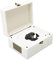 Giradischi CD, Lettore CD Supporto per Giradischi Professionale AUX USB con Telecomando per la Casa (Bianco)