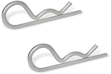 Ganter Normelemente | Federstecker | Edelstahl | GN 1024-NI-5-E | 2 Stück | einfache Windung | Durchmesser 5mm