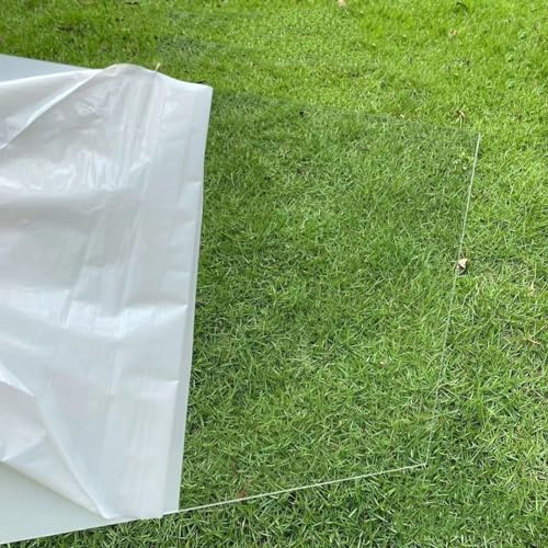 tow000ack Clear Polycarbonate Sheet 3mm Acrylic Boards Plastic Roof Panel for Outdoor Canopy Carport,Greenhouse Canopies,Picture Frame,Window Replacement,Customizable (20cm x 90cm(7.9in x 35.4in))