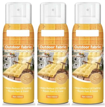 Hliloy Spray protector de tela para uso en interiores y exteriores, spray protector de sofá, protector de tela para exteriores, repelente al agua para tela, tela impermeable y spray de protección UV