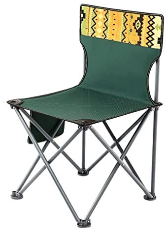 REEKOS Outdoorstuhl Campingstuhl Klappstuhl Outdoor-Klappstuhl, Bequemer Rückenstuhl Mit Seitentaschen, Leichter, Tragbarer Strandstuhl, Skizzenstuhl, Angelstuhl Angelstuhl Faltstuhl Camping-Stühle