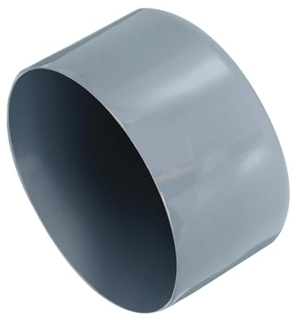 sourcing map 2pcs Rubber End Caps 70mm ID Vinyl Grey | Vinyl Round Tube Bolt Cap Cover,Screw Thread Protectors