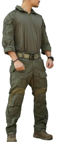 Taktisches Kampf-Shirt, Hose, Uniform-Set, Herren, Trainingsanzüge, Jagd-Sport-Set, Ranger EN8, XXL