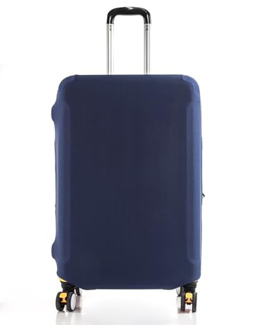 Cazqgoy Housse Protection Valise，Housse De Protection pour Bagages,Elastique Housse De Valise Luggage Cover (Bleu Marine,M :22-24 inch Luggage Case)