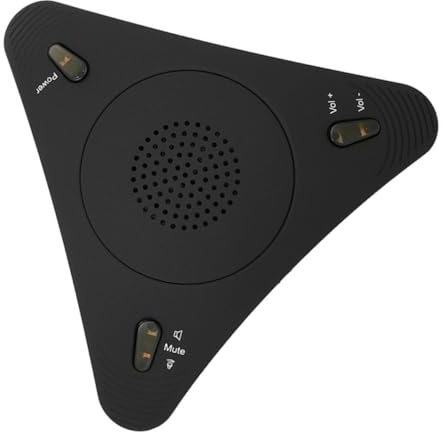 USB Mikrofon mit Ständer, Schwarzes Kunststoff Metall Modell für Sprachchat | Omnidirektionale Aufnahme, Dsp Technologie mit Klarer Wiedergabe, Tragbar und Leicht, für Musik und Gruppenmeeting
