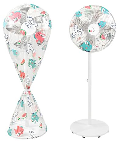 Housse de ventilateur, 2PCS Housse De Protection Pour Ventilateur, housse étanche à la poussière, Housse de ventilateur étanche anti-poussière et anti-humidité éclair pour intérieur ou extérieur