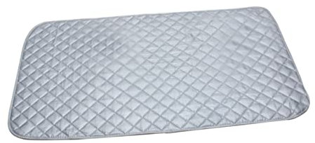 TOPBATHY Tapis De Repassage Antidérapant 85x48 Cm Coton Résistant à La Chaleur, Housse Planche à Repasser Portable Pour Lave-linge Et Sèche-linge, Accessoire Léger Adapté Aux Petits Espaces Et Voyages