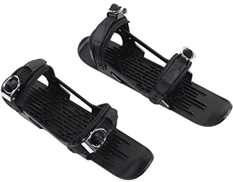 Culnflun Mini Patins de Ski, Chaussures de Ski réglables et Portables, pour Les Sports d'hiver pour Enfants (Noir.)