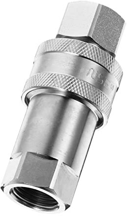 GAROZATION Hochdruck Schnellkupplung Kohlenstoffstahl Hydraulikanschluss Für Sichere Verbindungen Korrosionsbeständig Und Einfach Zu Bedienen Für Industrielle Anwendungen