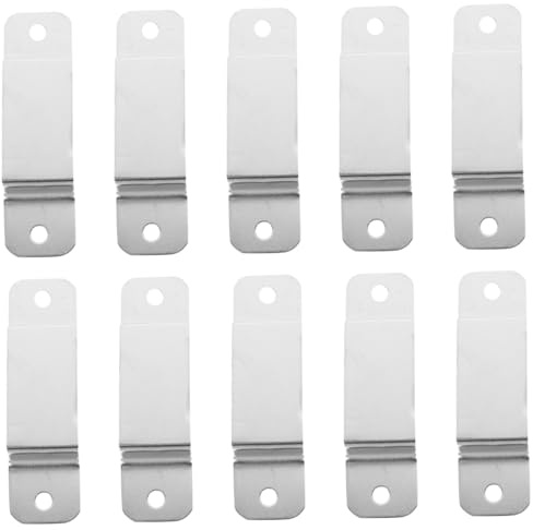 Hoement 10pcs Metal Tape Measure Clip Belt Holder Sturdy Measuring Tape Clip for Tool Belt and Pocket Storage for Worksite Use