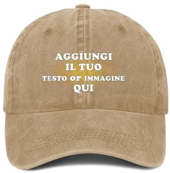 ROHBVMN Cappello Personalizzato, Cappellino con Visiera Personalizzato, Cappello da Baseball con Foto/Logo/Testo, Cappello Trucker Classico per Uomo e Donna