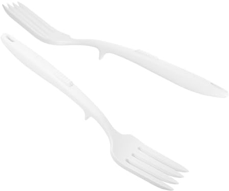 NOLITOY 2piezas Tenedor De Cocina De Reutilizable Mango Para Pasta Noodles y Alimentos y De Limpiar