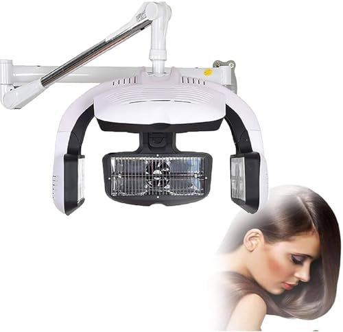 1250 W Professioneller Haartrockner, Infrarot-Haarbehandlung Zur Wandmontage, Einstellbarer Haarfarbenprozessor Mit Timer, Haarfärbeölbehandlungsmaschine Mit Haube,Hanging
