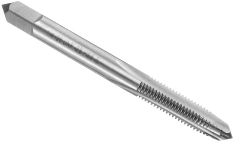 sourcing map Robinet inférieur à main 1/4-28 UNF 2B Filetage à gauche Style filetage tarauds en acier rapide HSS6542 Flûtes droites Outil de taraudage à vis