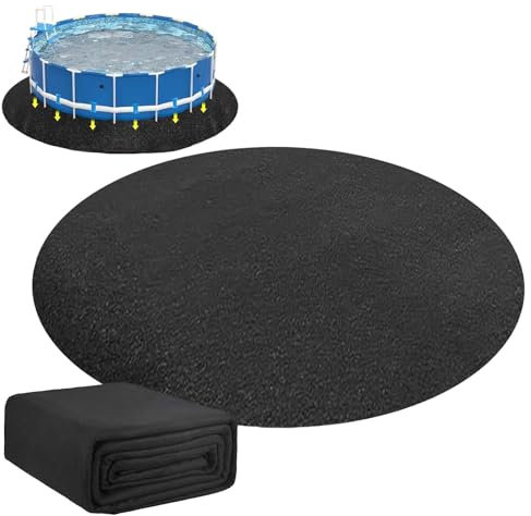ZXLVCU 10/12/13/15/18FT Round Pool Ground Mat, Pool Liner Pad, Prevents Punctures, for Above Ground Swimming Pools, Swimming Pool Mats for Under Pool (10ft/305cm)
