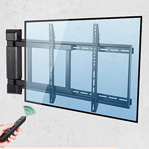 Supporto TV sospeso, Supporto TV Multifunzione Parete, Supporto TV, Supporto TV motorizzato Parete con Rotazione a 360°, Telecomando, telescopico, Girevole, TV Piatte e Curve 50-70 Pollici. Supporto