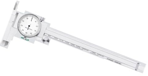 CVNIMV Calibradores con medidor Calibradores Vernier de dial analógico 5603-200 0-200mm