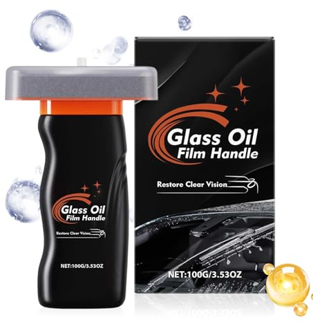 Mimoqk Detergente per vetri auto, 100 g, anti-appannamento, per pulizia profonda, per rimuovere la pellicola 'olio 'auto, per la manutenzione dei dettagli di veicoli, camper, SUV, finestrini e