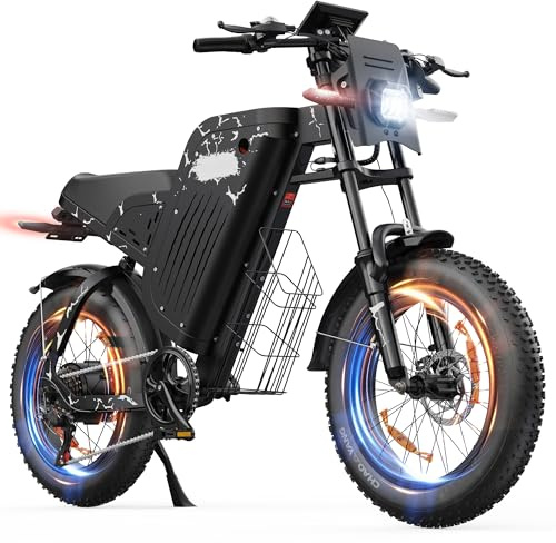 AOIHO E Bike, 20 x 4.0 Fat Tire E-Bike mit 48V 31.5Ah / 20.8Ah Akku