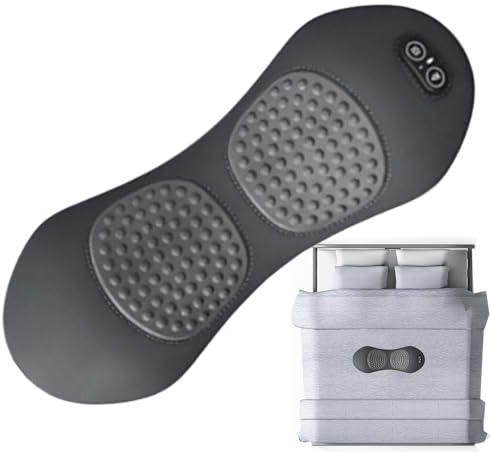 Masajeador de espalda, cojín portátil de compresión caliente, cojín de espuma viscoelástica calentado para cintura, para sofá, oficina, silla, apartamento, silla de ruedas, viajes, asiento de coche