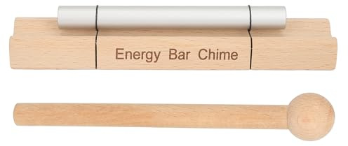 Omquot Campanelle in legno per meditazione, suono rilassante e yoga, in legno di ciliegio, lega di alluminio (4096)