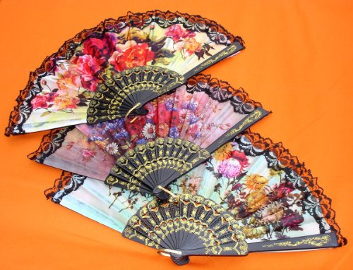 AAF Nommel®, Tanz, Deko, Sommer, Wind Fächer, spanisch Flamenko, Nr. 020