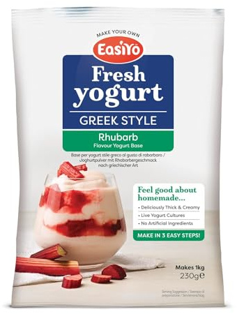 Easiyo Rhabarber-Joghurt nach griechischer Art