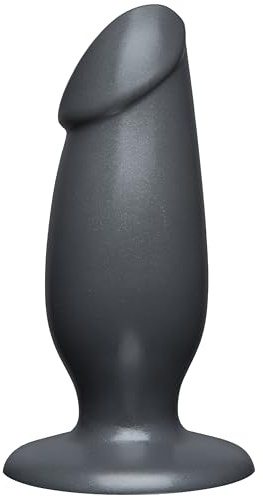 Doc Johnson American Bombshell - Fat Man - Dildo or Butt Plug - Gunmetal Grey